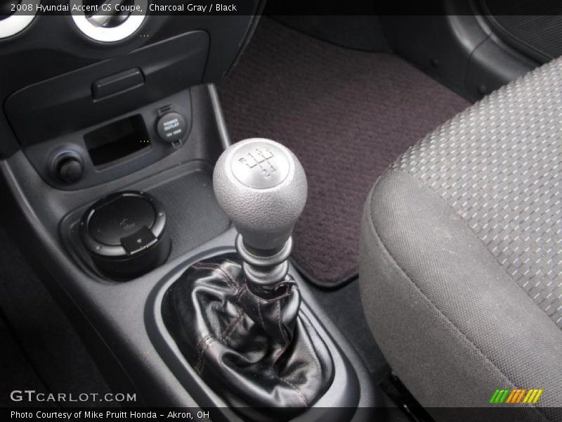 Charcoal Gray / Black 2008 Hyundai Accent GS Coupe