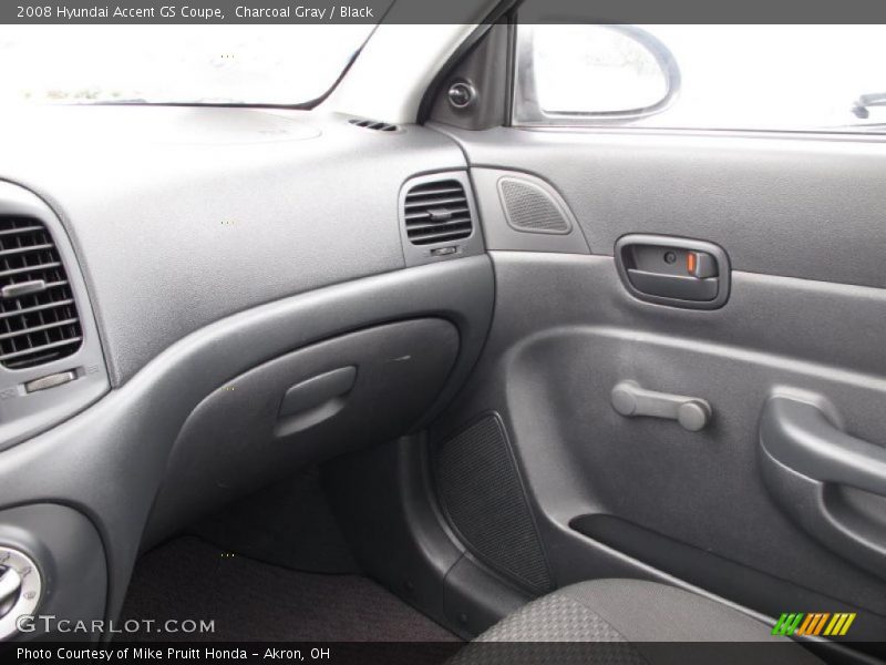 Charcoal Gray / Black 2008 Hyundai Accent GS Coupe