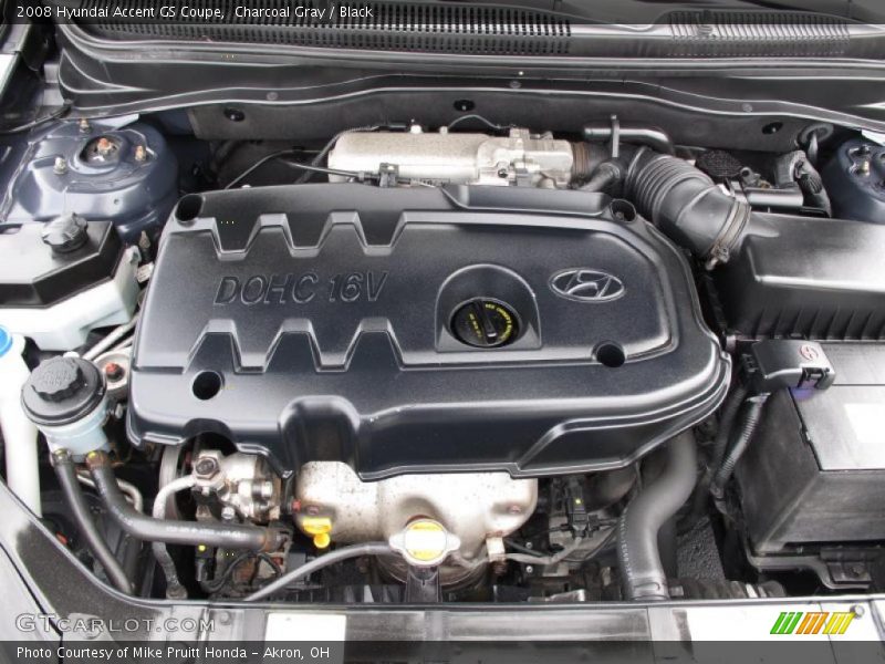 Charcoal Gray / Black 2008 Hyundai Accent GS Coupe