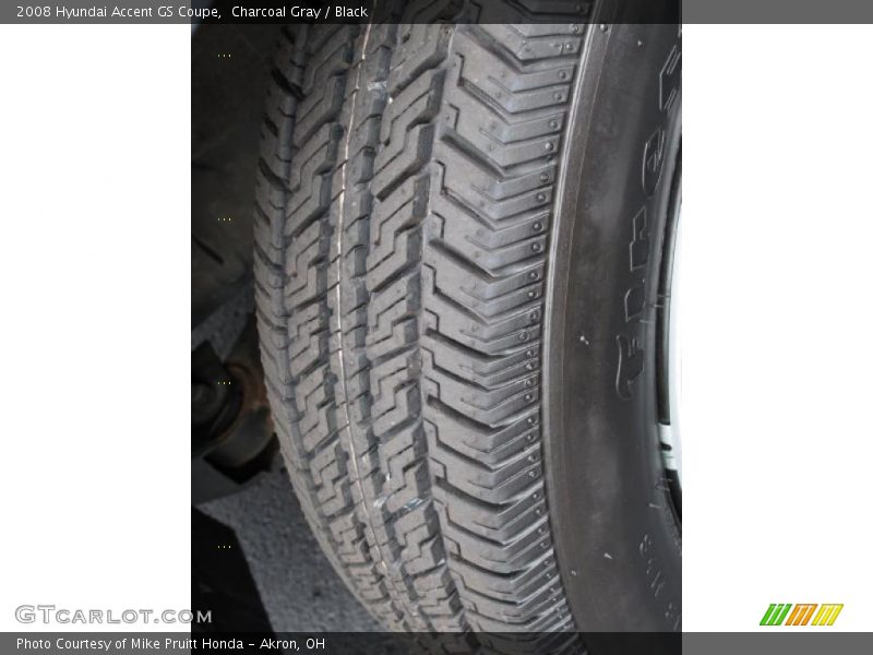 Charcoal Gray / Black 2008 Hyundai Accent GS Coupe