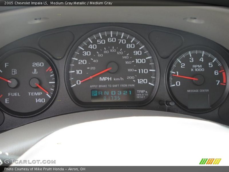 Medium Gray Metallic / Medium Gray 2005 Chevrolet Impala LS