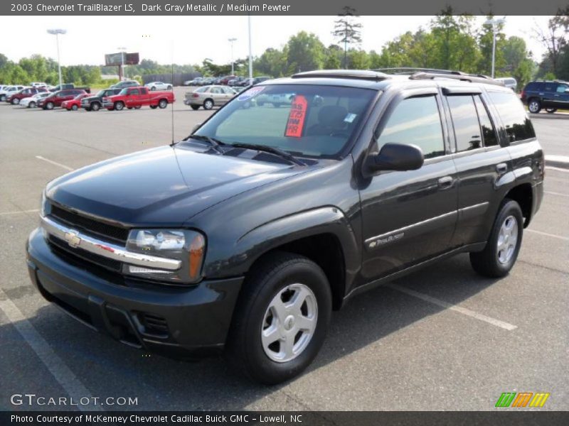 Dark Gray Metallic / Medium Pewter 2003 Chevrolet TrailBlazer LS