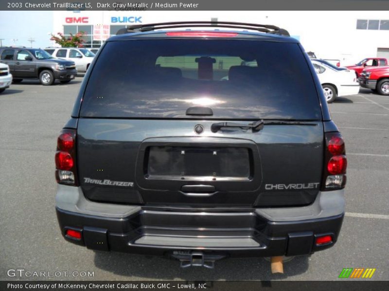 Dark Gray Metallic / Medium Pewter 2003 Chevrolet TrailBlazer LS