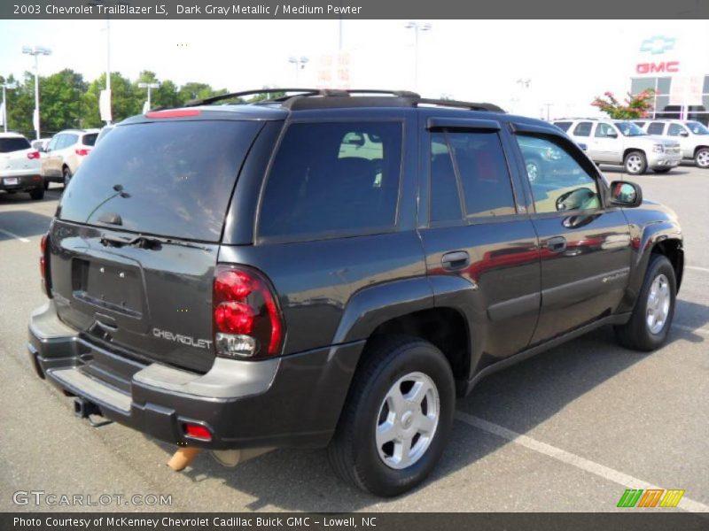 Dark Gray Metallic / Medium Pewter 2003 Chevrolet TrailBlazer LS