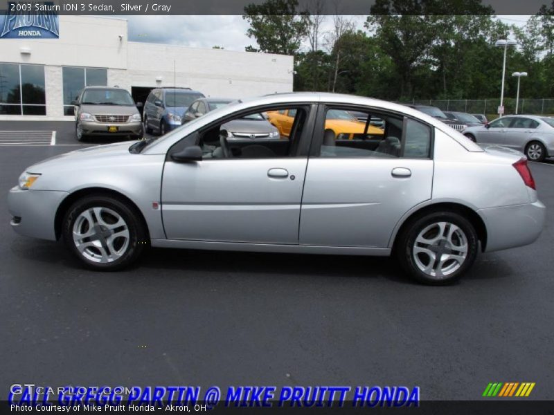 Silver / Gray 2003 Saturn ION 3 Sedan