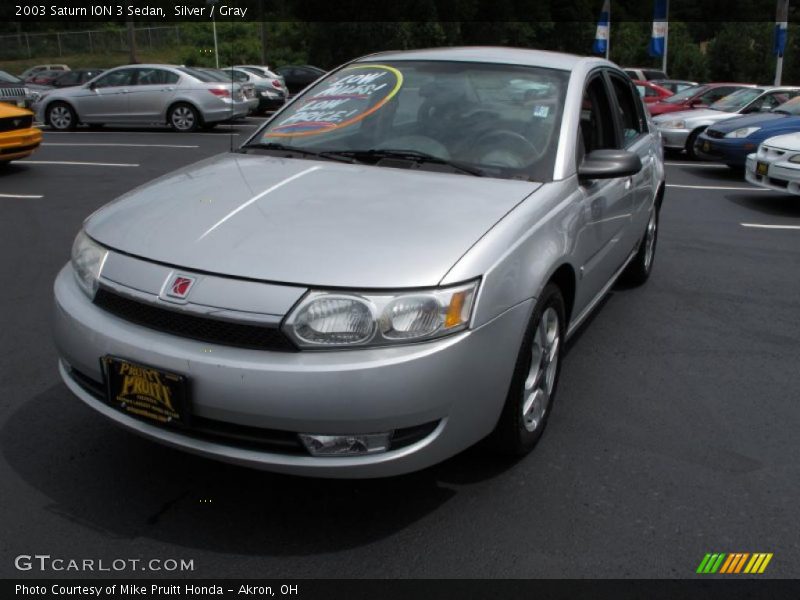 Silver / Gray 2003 Saturn ION 3 Sedan