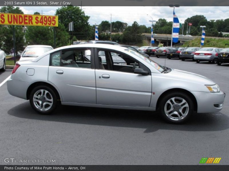 Silver / Gray 2003 Saturn ION 3 Sedan