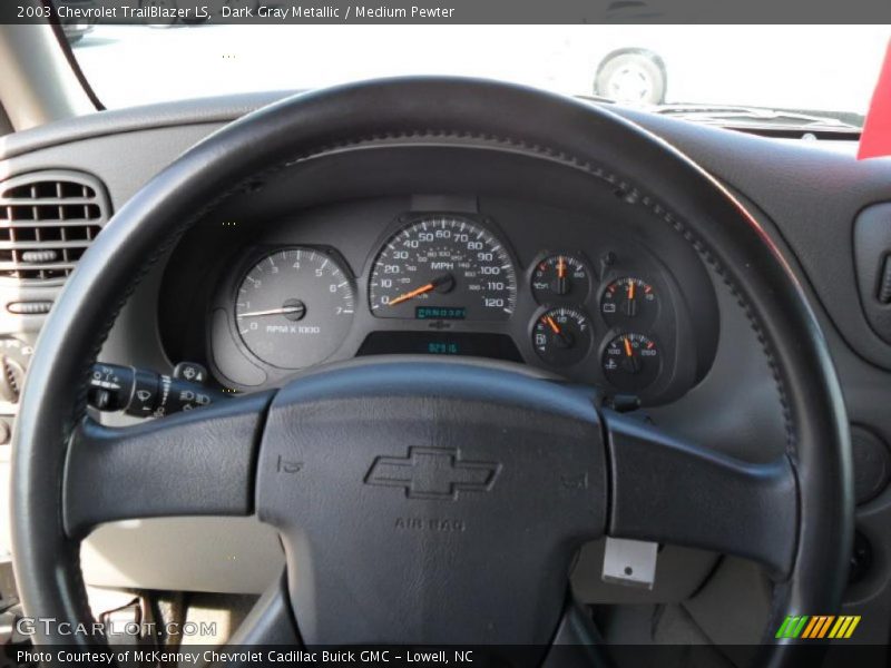 Dark Gray Metallic / Medium Pewter 2003 Chevrolet TrailBlazer LS