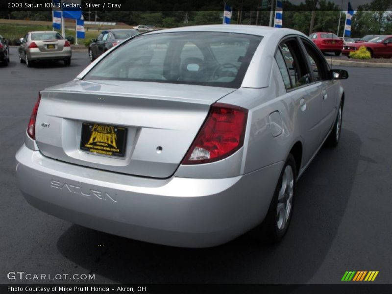 Silver / Gray 2003 Saturn ION 3 Sedan