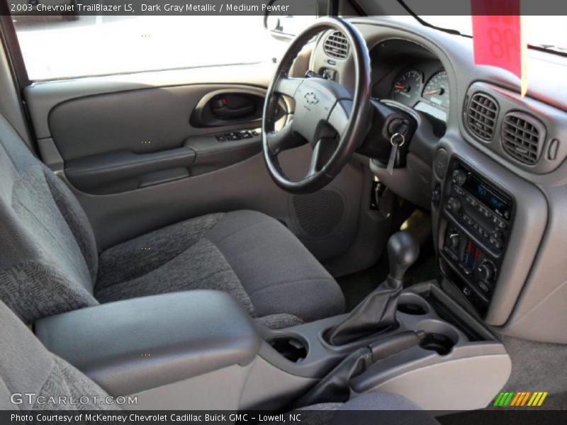 Dark Gray Metallic / Medium Pewter 2003 Chevrolet TrailBlazer LS