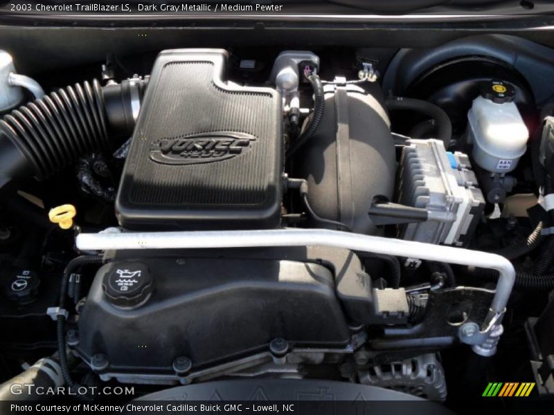 Dark Gray Metallic / Medium Pewter 2003 Chevrolet TrailBlazer LS