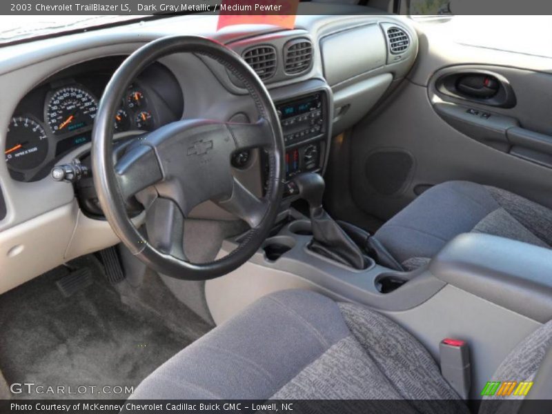 Dark Gray Metallic / Medium Pewter 2003 Chevrolet TrailBlazer LS