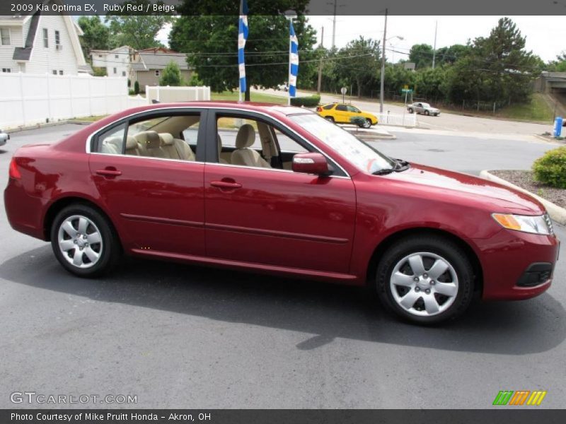 Ruby Red / Beige 2009 Kia Optima EX