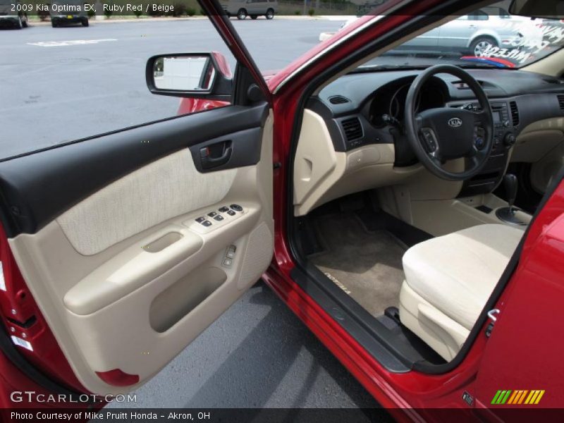 Ruby Red / Beige 2009 Kia Optima EX