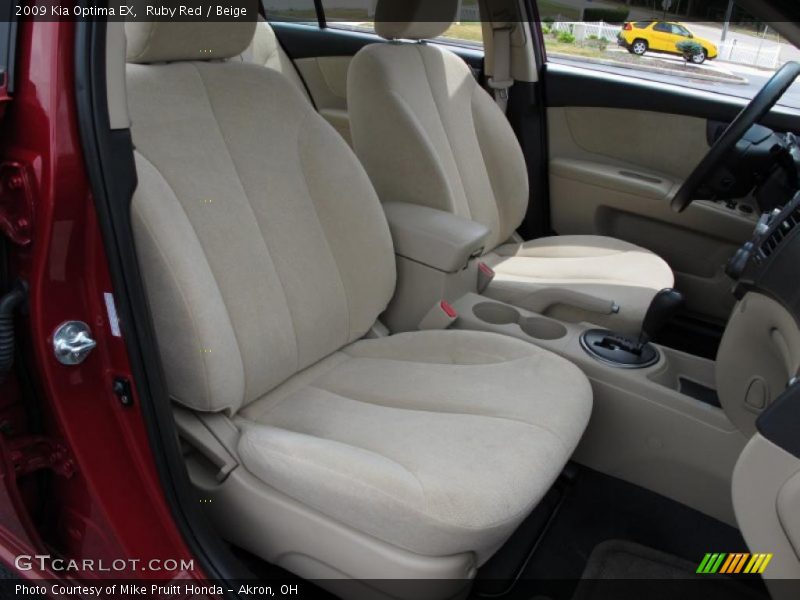 Ruby Red / Beige 2009 Kia Optima EX