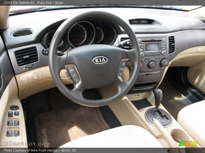 Ruby Red / Beige 2009 Kia Optima EX