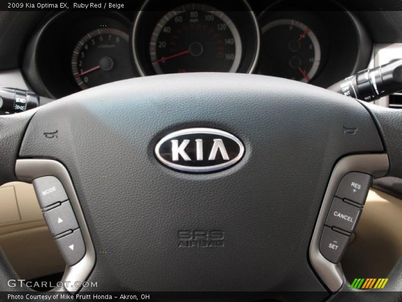 Ruby Red / Beige 2009 Kia Optima EX