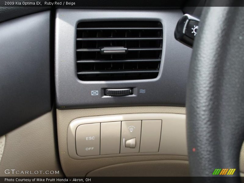 Ruby Red / Beige 2009 Kia Optima EX