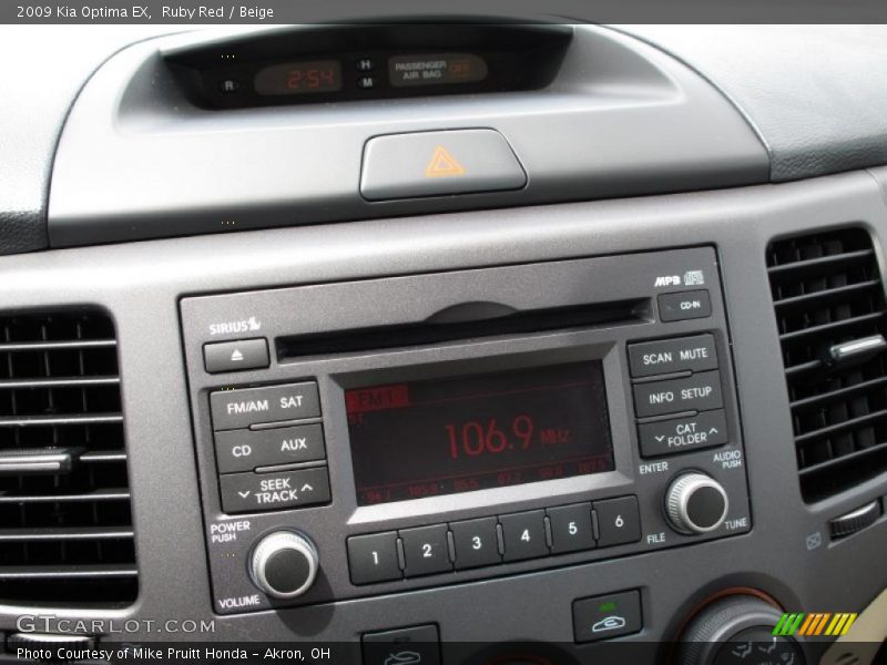 Ruby Red / Beige 2009 Kia Optima EX
