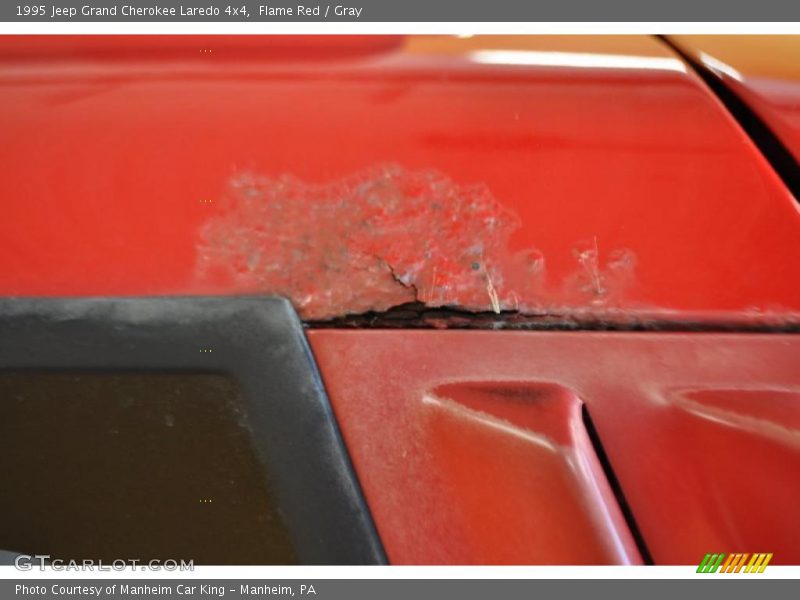 Flame Red / Gray 1995 Jeep Grand Cherokee Laredo 4x4