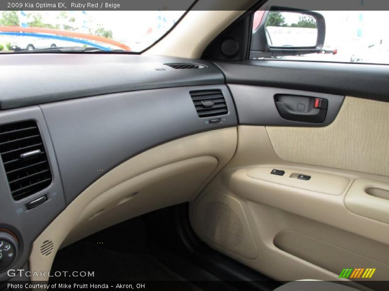 Ruby Red / Beige 2009 Kia Optima EX