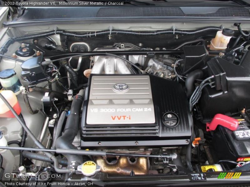 Millennium Silver Metallic / Charcoal 2002 Toyota Highlander V6