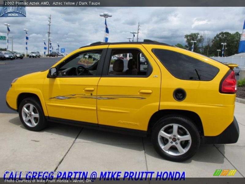 Aztec Yellow / Dark Taupe 2002 Pontiac Aztek AWD