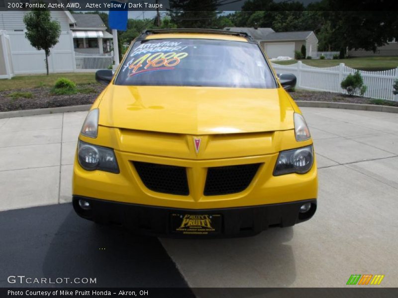 Aztec Yellow / Dark Taupe 2002 Pontiac Aztek AWD