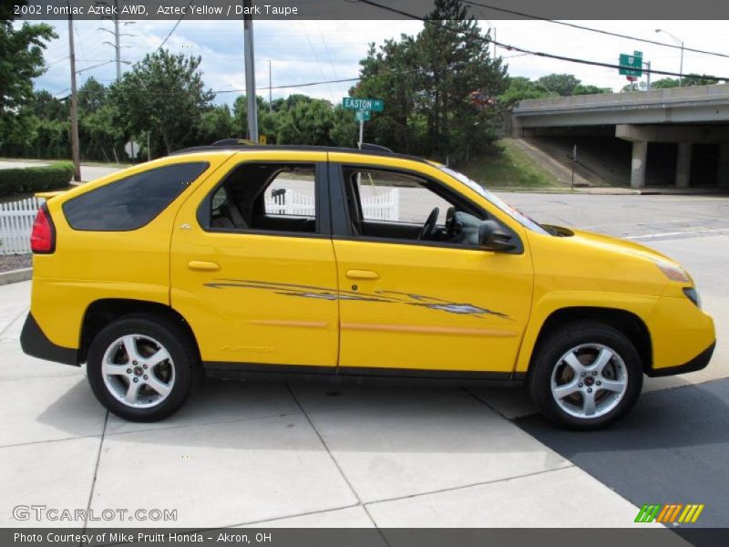 Aztec Yellow / Dark Taupe 2002 Pontiac Aztek AWD