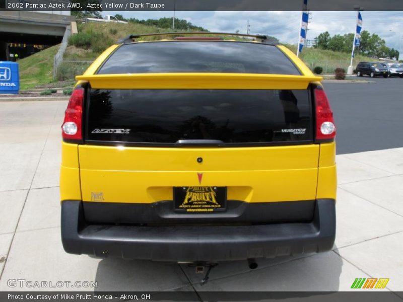 Aztec Yellow / Dark Taupe 2002 Pontiac Aztek AWD
