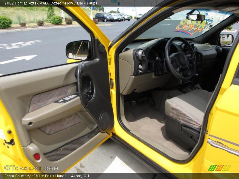 Aztec Yellow / Dark Taupe 2002 Pontiac Aztek AWD