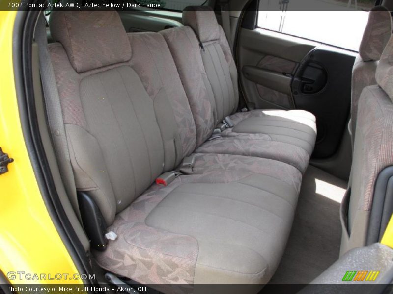 Aztec Yellow / Dark Taupe 2002 Pontiac Aztek AWD