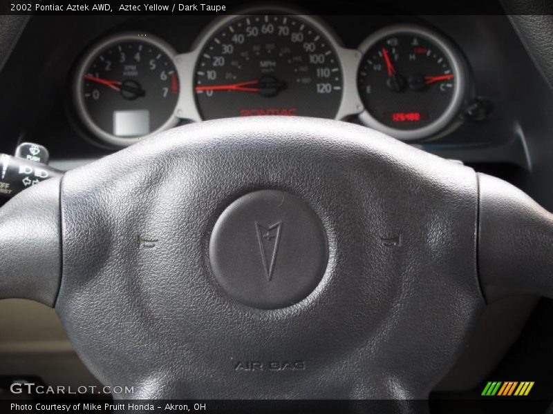 Aztec Yellow / Dark Taupe 2002 Pontiac Aztek AWD