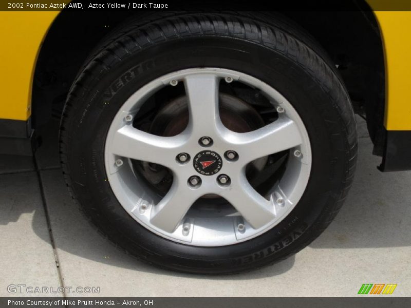 Aztec Yellow / Dark Taupe 2002 Pontiac Aztek AWD