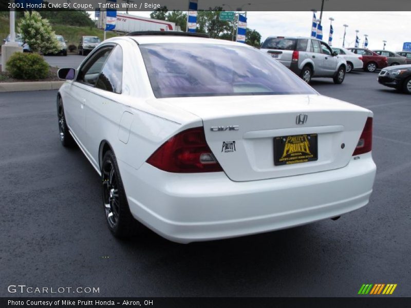 Taffeta White / Beige 2001 Honda Civic EX Coupe