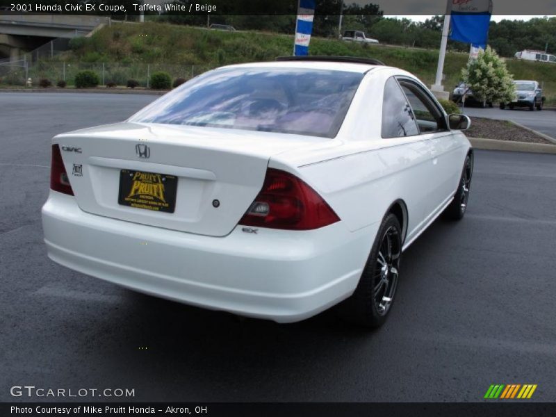 Taffeta White / Beige 2001 Honda Civic EX Coupe