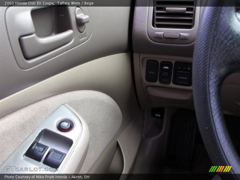 Taffeta White / Beige 2001 Honda Civic EX Coupe