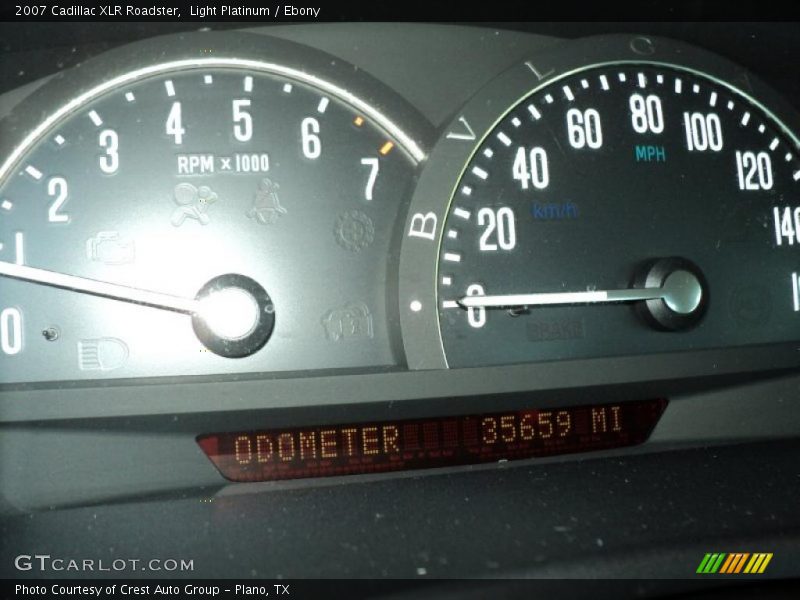 Light Platinum / Ebony 2007 Cadillac XLR Roadster