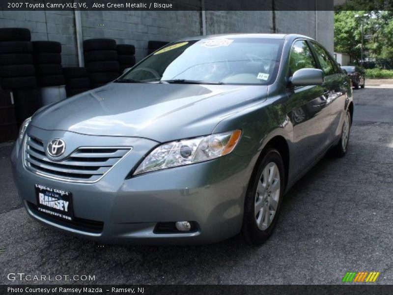 Aloe Green Metallic / Bisque 2007 Toyota Camry XLE V6