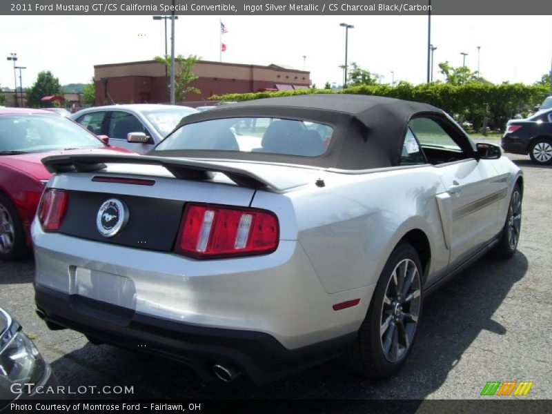 Ingot Silver Metallic / CS Charcoal Black/Carbon 2011 Ford Mustang GT/CS California Special Convertible