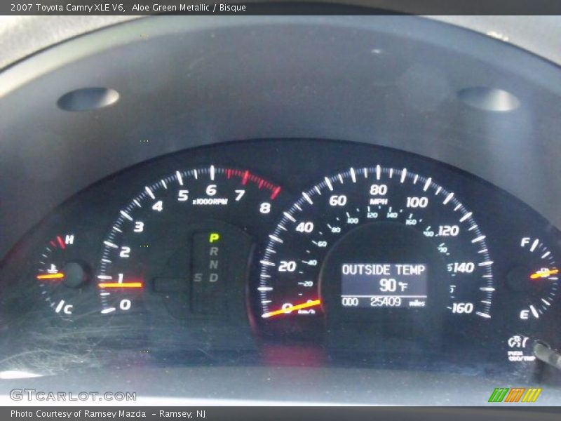 Aloe Green Metallic / Bisque 2007 Toyota Camry XLE V6