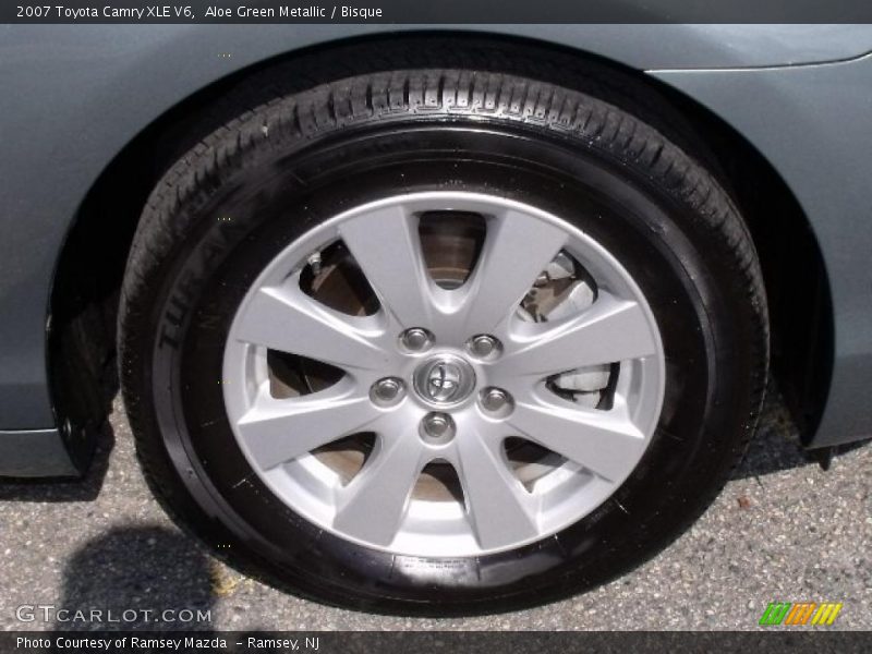 Aloe Green Metallic / Bisque 2007 Toyota Camry XLE V6