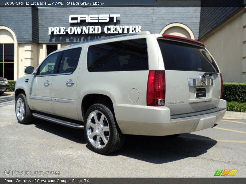 Stealth Gray / Ebony 2008 Cadillac Escalade ESV AWD