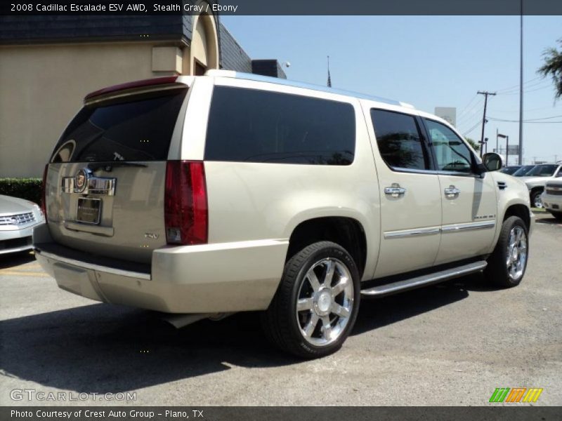 Stealth Gray / Ebony 2008 Cadillac Escalade ESV AWD