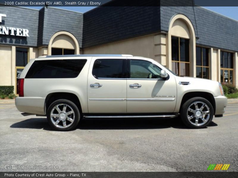 Stealth Gray / Ebony 2008 Cadillac Escalade ESV AWD