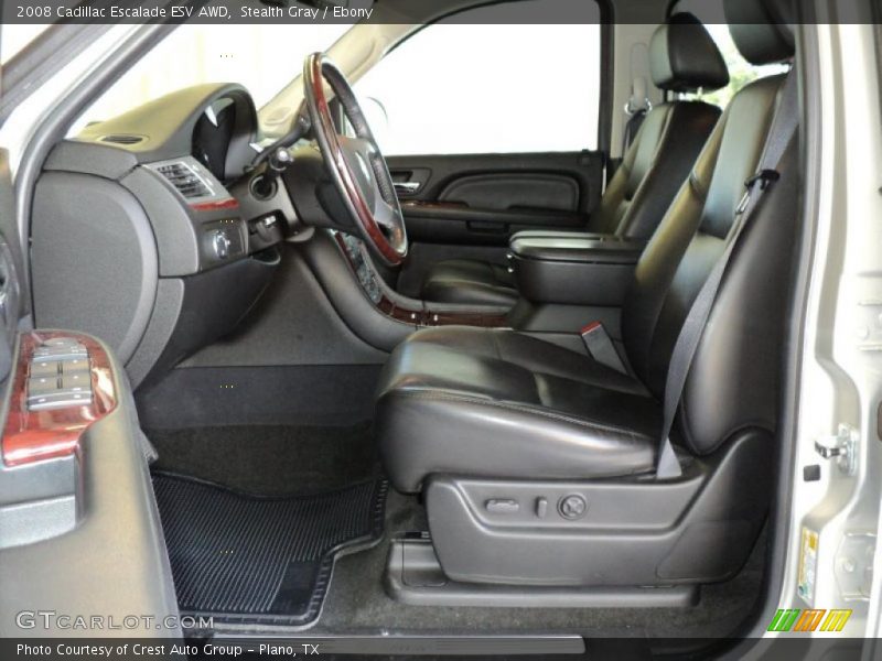 Stealth Gray / Ebony 2008 Cadillac Escalade ESV AWD