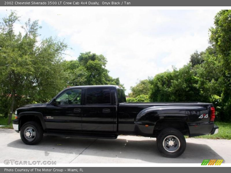 Onyx Black / Tan 2002 Chevrolet Silverado 3500 LT Crew Cab 4x4 Dually