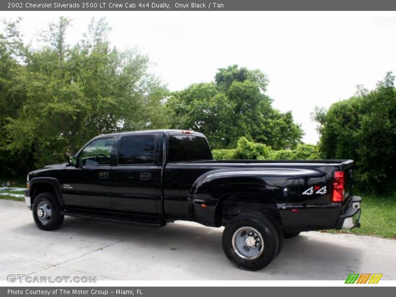 Onyx Black / Tan 2002 Chevrolet Silverado 3500 LT Crew Cab 4x4 Dually