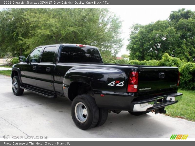 Onyx Black / Tan 2002 Chevrolet Silverado 3500 LT Crew Cab 4x4 Dually