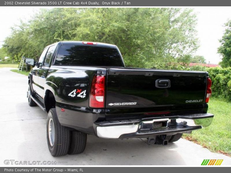 Onyx Black / Tan 2002 Chevrolet Silverado 3500 LT Crew Cab 4x4 Dually